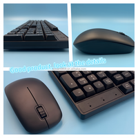 Set Keyboard dan Mouse Nirkabel Murah Langsung dari Pabrik dengan Logo Kustom, Combo Bahasa Global untuk Desktop Kantor