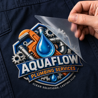 Logo personnalisé DTF pour uniformes d'entreprise, vêtements de travail, film de transfert doux au toucher, haute définition, décoration professionnelle pour vêtements