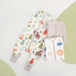 Ropa de Bebé Unisex de Doble Capa, 100% Algodón Tejido, Sin Mangas, Pierna Abierta, Antibacteriana, Ecológica, Anti-Patadas, para las Cuatro Estaciones, Recién Nacido - Product Image 2