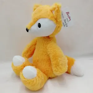2020 New Design Plush Animal Baby Toys Fox Cuddly Safe Embroidery Eyes