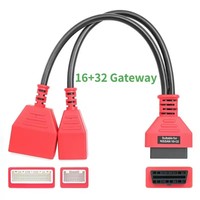 Adaptateur de passerelle pour Nissan 16 + 32 Sylphy 16 broches Câble d'ajout de clé Pas besoin de mot de passe Fonctionne avec Autel IM508 IM608 Lonsdor K518SE