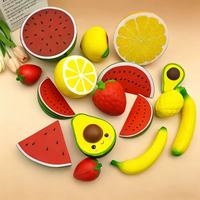 Pelota Antiestrés de PU con Forma de Fruta, de Alta Elasticidad y Rebote Lento, Personalizable con Logotipo, para Uso en Ambientes con Alta Presión y para Jugar