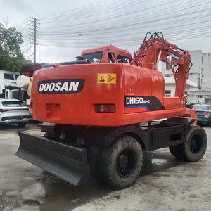 Excavatrice sur pneus Doosan d'origine, matériel de terrassement Doosan 150, en stock - Product Image 3