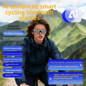 Occhiali Sportivi Intelligenti AI per Ciclismo, Antivento, Visione Notturna, Audio-Video, Assistente AI, Altoparlante, Chiamate, Traduzione, Stabilizzazione Immagini - Product Image 2