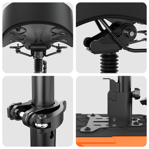 Asiento Plegable Tufront Soft Kukirin para Patinete Eléctrico Ninebot ES1 ES2 ES4, Resistente a Explosiones, Absorción de Impactos, 36v - Product Image 5