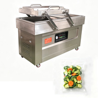 Volledig Automatische Elektrische DZ-600/2SB Dubbele Vacuümfolie-/Pouch Sluitmachine Voedselsterilisator 304 RVS Commercieel Gebruik