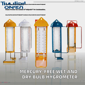 Higrómetro de Bulbo Húmedo/Seco Sin Mercurio, Psicrómetro de Plástico Modelo 100200A, Soporte OEM/ODM, Garantía de 1 Año, Clasificación IP65 0.2 - Product Image 2
