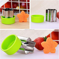 12 Stuks Set Groentesnijder Vormen Set Mini Koekje Fruit Taartstempels Mal Roestvrijstalen Sandwich Cake Snijders Voor Kinderen Bakken