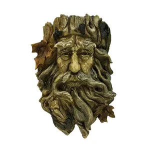 Old Man Tree Hanging Planter Polyresin Sculpture Made to Look Like Wood Suitable to Hang Indoors or Outdoors