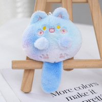 Cadeaux d'anniversaire pour filles Kawaii, poupées mignonnes de dessin animé, porte-clés en peluche en forme de chat