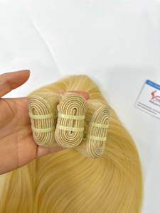 100% Vietnamien Remy Vierge Extensions de Cheveux Humains Tissage de Cheveux Nouvel An Remise Droite Blonde Trame Perruque Bundles Inclus - Product Image 2