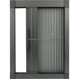 Filet anti-moustique plissé moderne pour fenêtres et portes en aluminium pour hôtels Matériau polyester durable - Product Image 4