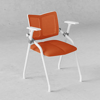 Cadre en métal chromé pieds chaises visiteurs en acier plastique empilable formation salle de réunion bureau chaise de conférence
