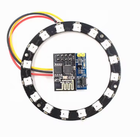 ESP8266 ESP-01 Modul Pengontrol LED RGB WS2812 WS2812B 5050 16 Bit Cincin Lampu