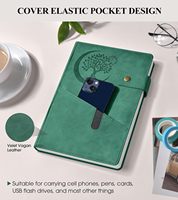 Carnet en cuir A5 à pages épaisses, idéal pour le travail, l'école, la prise de notes, les voyages, les affaires, le journal personnel, 5,9 pouces x 8,4 pouces