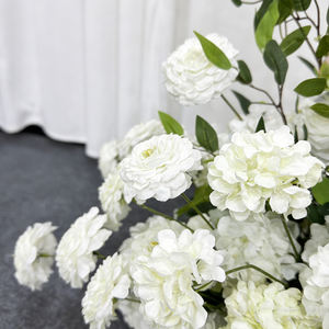 Arco de Flores Artificiales Realistas de Seda Azul y Blanca para Ceremonia de Boda, Fondo para Eventos Escolares, Decoración de Estilo Moderno - Product Image 4