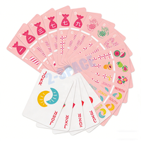Jeu de cartes de Mahjong américain de taille standard en PVC, jeu de Mahjong en plein air, cartes de jeu