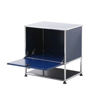 Mueble Modular Moderno para Sala de Estar o Dormitorio, Multifuncional, de Gran Capacidad, de Acero Inoxidable