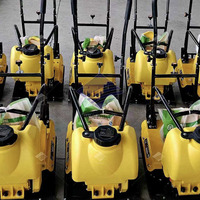 Compacteur à plaques vibrantes électrique avec moteur de 6,5 CV, puissance de 5,5 kW, haute efficacité pour le compactage du gravier et du sol