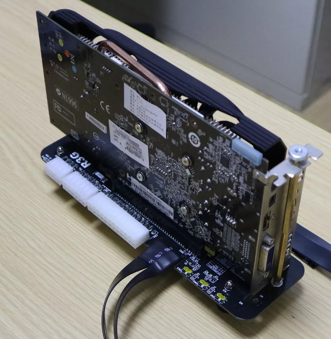 Noir-Support Vertical pour carte graphique GPU, Support pour