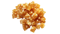 Friandises pour chiens OEM : Cubes de poulet sandwich, à base de céréales, pour digestion sensible, nettoyage des dents, additifs, certifiées HACCP, BRC, IFS, en promotion