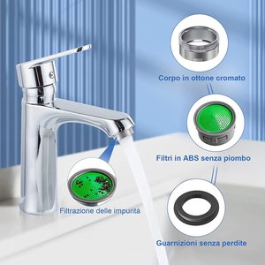 * Uscita * Kit aeratori per rubinetto da 9 pezzi, diametro 24mm, con chiave di serraggio-casa e giardino/articoli per la casa - Product Image 2