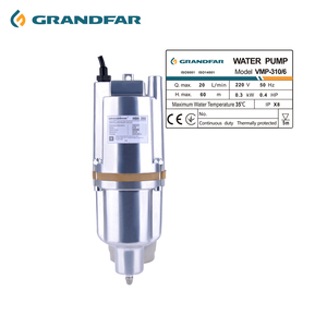 Pompe à eau propre à moteur 220V en acier inoxydable de haute qualité, débit 1,2 m³/h, hauteur de refoulement 60m, entrée inférieure, vente directe usine OEM VMP310 - Product Image 1