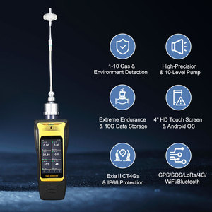 Detector de Gas Portátil con Conexión WiFi 4G, Analizador Multigas de N2O, NF3, H2O2, con Certificación CE/ATEX, Monitor de Gas, Alerta de Seguridad de Gases Tóxicos - Product Image 3