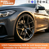 Jantes forgées GUDE de style FI-R, finition DB, légères, forgées, 5x120 5x114.3 5x112 19 20 21 22 pouces pour BMW M3 M4 E90 E92 E36