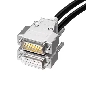 Câble DB15 personnalisé en usine connecteurs DB 15 broches deux rangées câble de données DB15 mâle à femelle 1.5m 2m 3m 5m 8m 24AWG faisceau de câbles