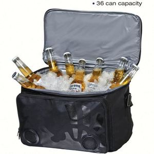 Wholesale Insulated Blue Teeth Cooler Bag Radio <b>MP3</b> Outdoor Picnic Bag Cooler Bag With <b>Speakers</b> - Product Image 3