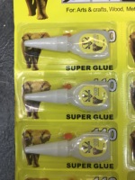 Super Glue 502 Blister carte Emballage 1.5g 2g 3g