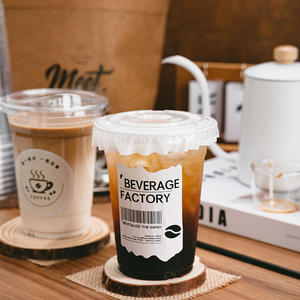 Xueli Gobelets en plastique transparent personnalisés avec logo imprimé Verres à boissons pour cafés Bars à jus et événements d'entreprise - Product Image 1