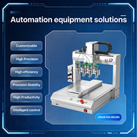 Machine de distribution automatique de colle bi-composante de haute précision à vis multi-axes pour bureau
