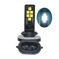 Ampoule LED antibrouillard 881 12 LED super lumineuse sans erreur 12SMD 3030 pour voiture, accessoire LED premium pour la rénovation/amélioration automobile