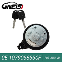 Cylindre de serrure de contacteur d'allumage compatible avec Volkswagen Polo, Jetta, Audi A6, A4 2000-2009, numéros de pièces 107905855CF, 107905855CA