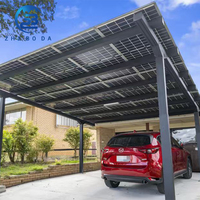 Système de carport solaire résistant au vent, abri de stationnement pour voitures en acier de qualité supérieure, pour parking résidentiel, parking commercial, extérieur