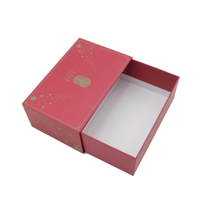 Custom Private Logo Printed Design red packaging boxes Handmade Drawer jewelry box