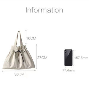 <span class=keywords><strong>LILA</strong></span> Fashion Design Bow Hobo Casual Cute Girl Teenage Ladies Shopping Canvas <span class=keywords><strong>Tote</strong></span> <span class=keywords><strong>Bag</strong></span> - Product Image 2