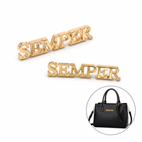 Plaque de Marque Personnalisée en Alliage de Zinc Gravée sur Mesure pour Sacs à Main, Vêtements, Parfums, Boîtes à Bijoux, Quincaillerie de Luxe OEM/ODM