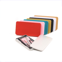 Pince à cils en fer blanc stockage de maquillage étui de téléphone portable emballage boîte en fer personnalisée