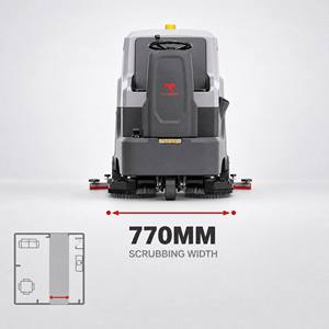 Nettoyeur de sols électrique autoporté CleanHorse X6 pour centre de conférence, 90L 95L 4800m²/h, machine de nettoyage de sols commerciale - Product Image 4