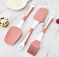 Ensemble de 5 mini ustensiles de cuisine en silicone, spatules de pâtisserie en silicone, ustensiles de cuisine résistants à la chaleur, outils de mélange pour pâtisserie
