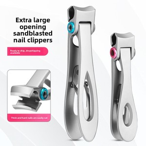 Set di <span class=keywords><strong>tagliaunghie</strong></span> in acciaio inossidabile con pinze e tronchesine a bocca larga per manicure - Product Image 2