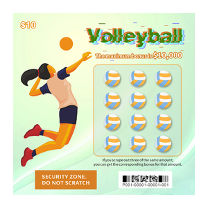 Jeux de loterie à thème sportif pour l'amusement Motif chaud Carte à gratter personnalisée Loterie de cartes à gratter <span class=keywords><strong>en</strong></span> <span class=keywords><strong>ligne</strong></span> avec numéro de série - Product Image 3