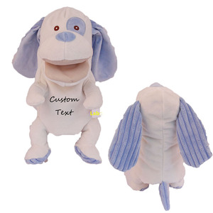 Linda muñeca de trapo personalizada de dibujos animados, marionetas de mano de boca grande abierta para niños, juguete de peluche, marioneta de mano de perro de felpa - Product Image 1