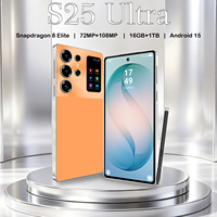 Téléphone Android haut de gamme S25 Ultra débloqué, écran OLED 1440*3120, réseau mondial pour fabricants de téléphones mobiles en gros