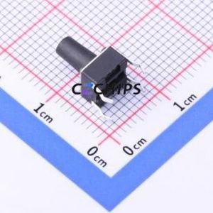 YTS-D001-295 Tactile Switch Through hole Component (THT) Switch Single Pole Single Throw Round Button 2.6N Through Hole - Product Image 2