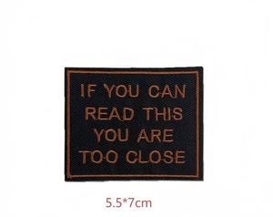 Patch brodé thermocollant série rouge Let's Go Make Cowboy Cry Oh-lala, forme carrée, pour vêtements, sacs, emballages et décoration - Product Image 2