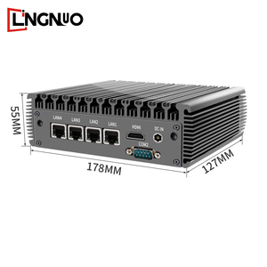 12th Gen N100 PfSense Firewall N5105 Router 4x I225 I226 2.5G LAN 2xDDR4 NVMe Industrial Fanless Mini PC 4xUSB New UK 8GB SSD - Product Image 5
